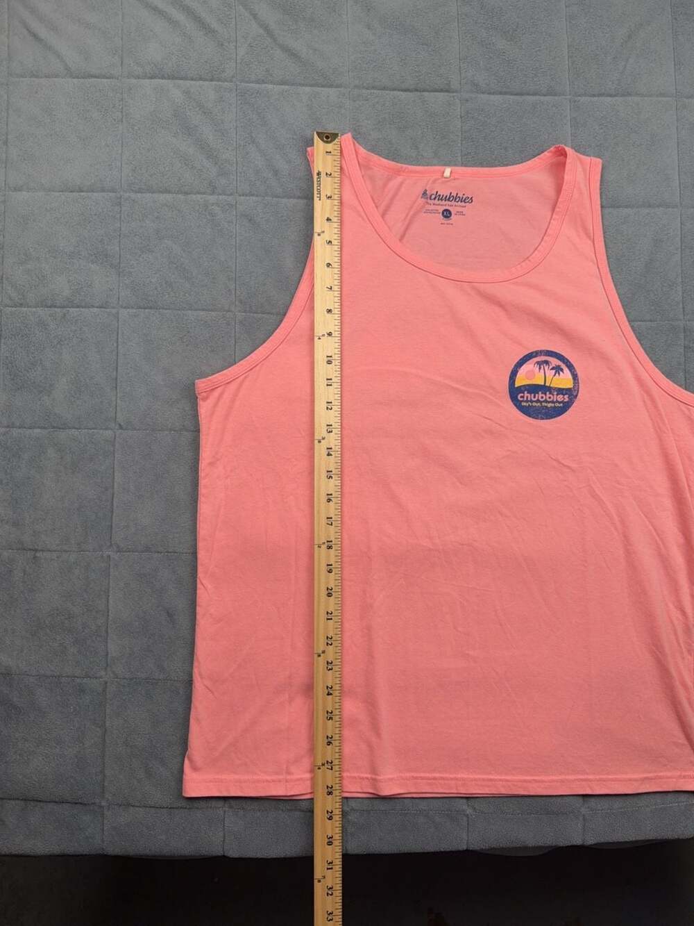 Chubbies Men's Pink Graphic Tank Top Size XL - Picture 5 of 8